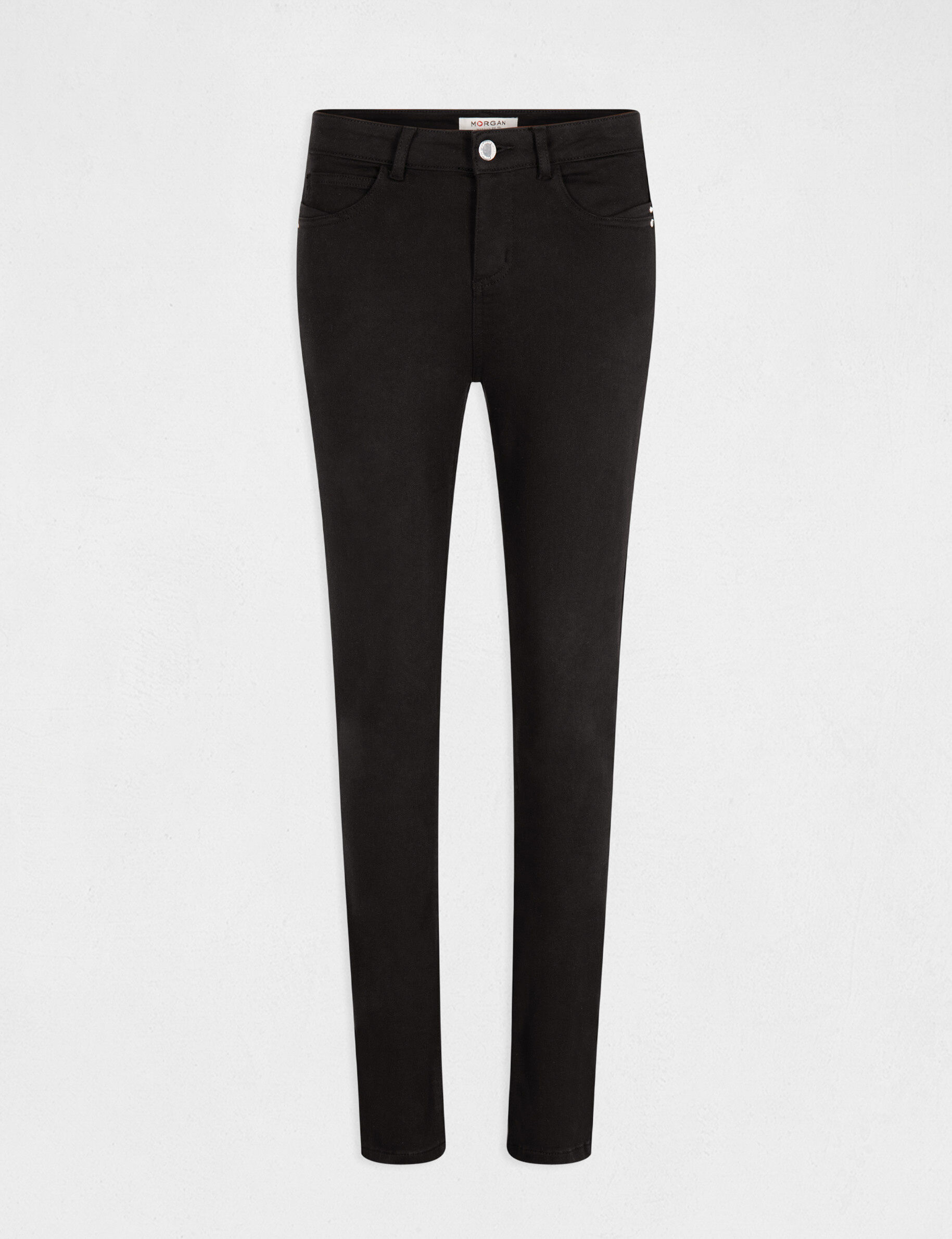 Pantalon slim taille standard noir femme - noir