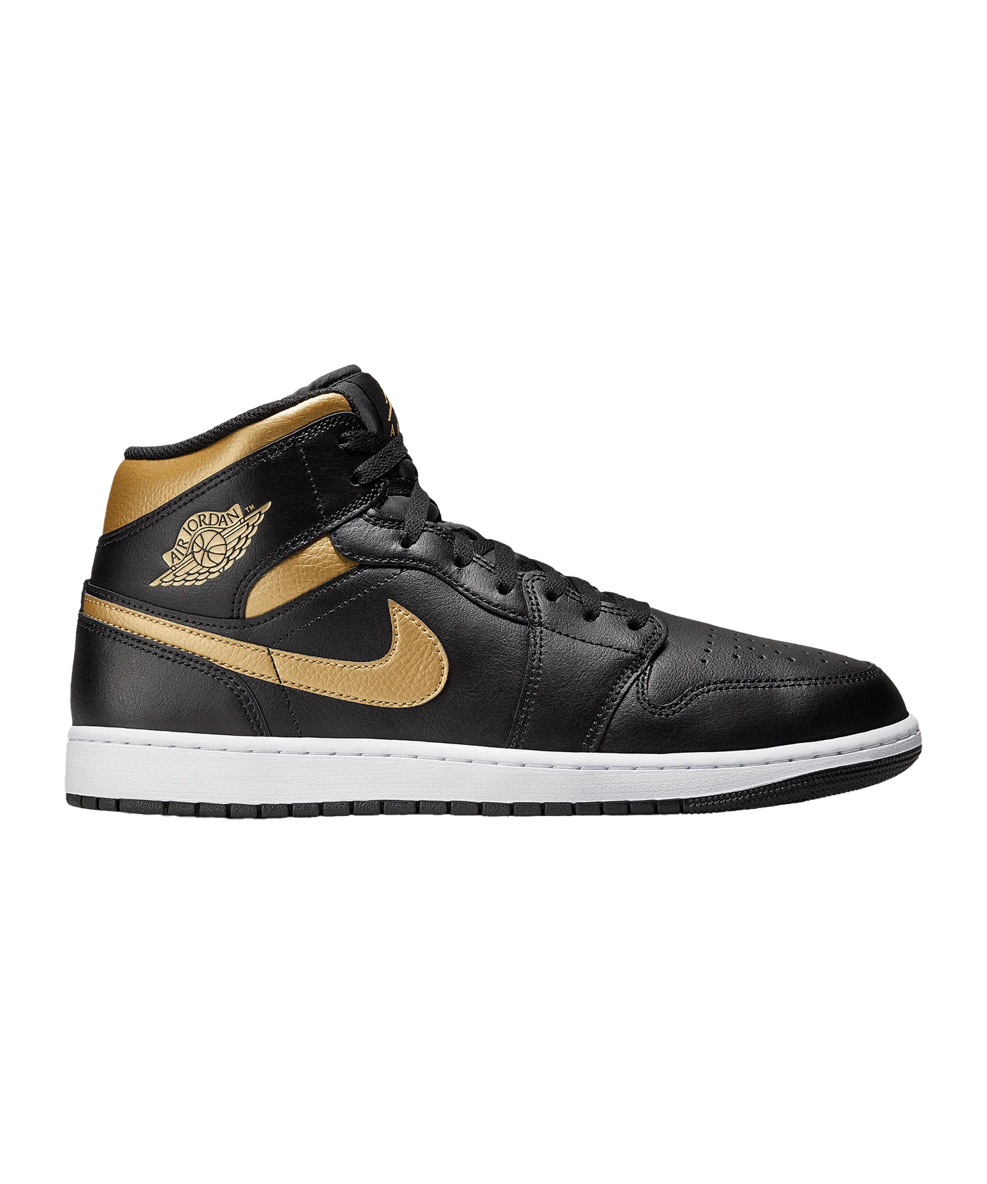 Jordan Air 1 Mid Schwarz F071