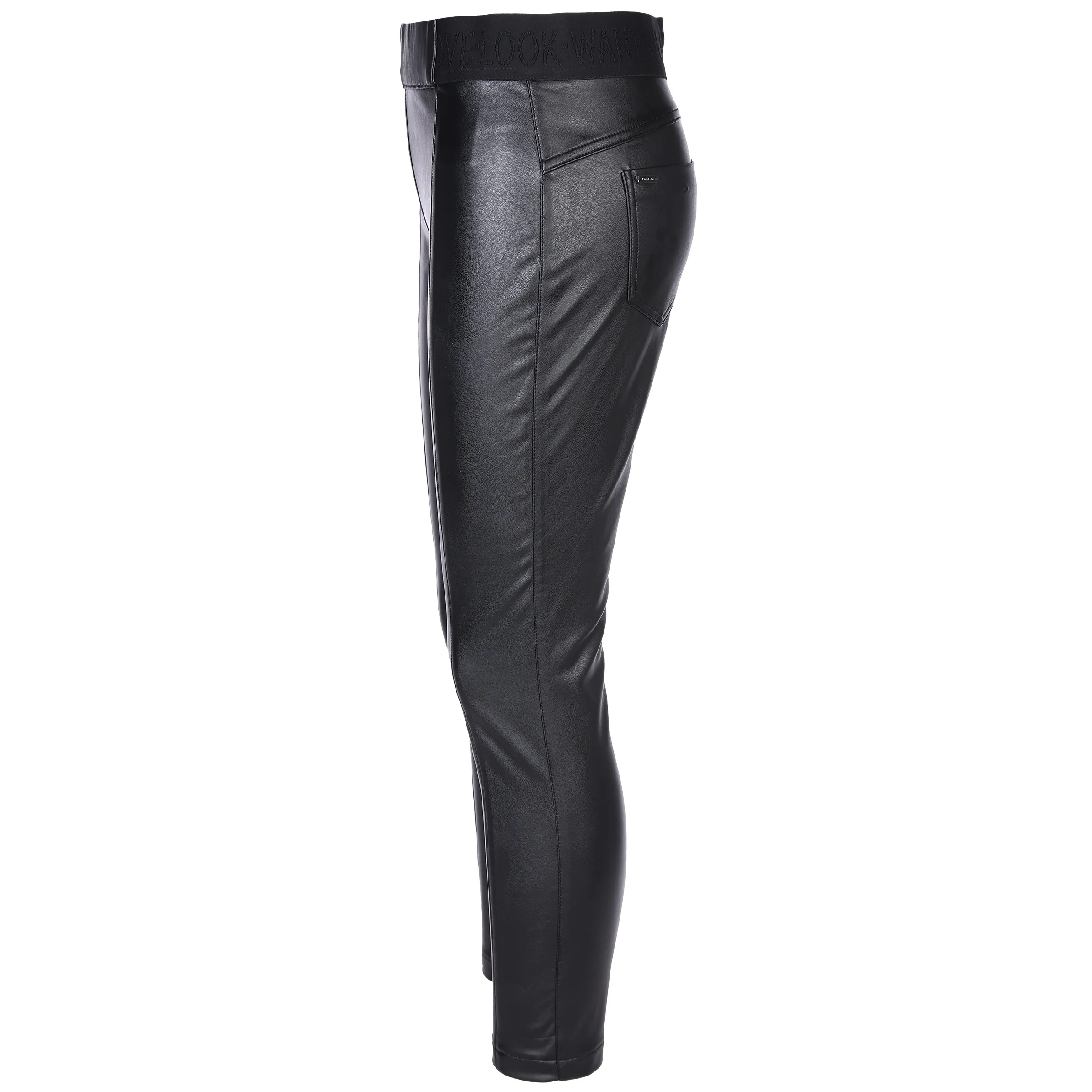 Damen Fakelederhose mit wärmendem Innenfutter