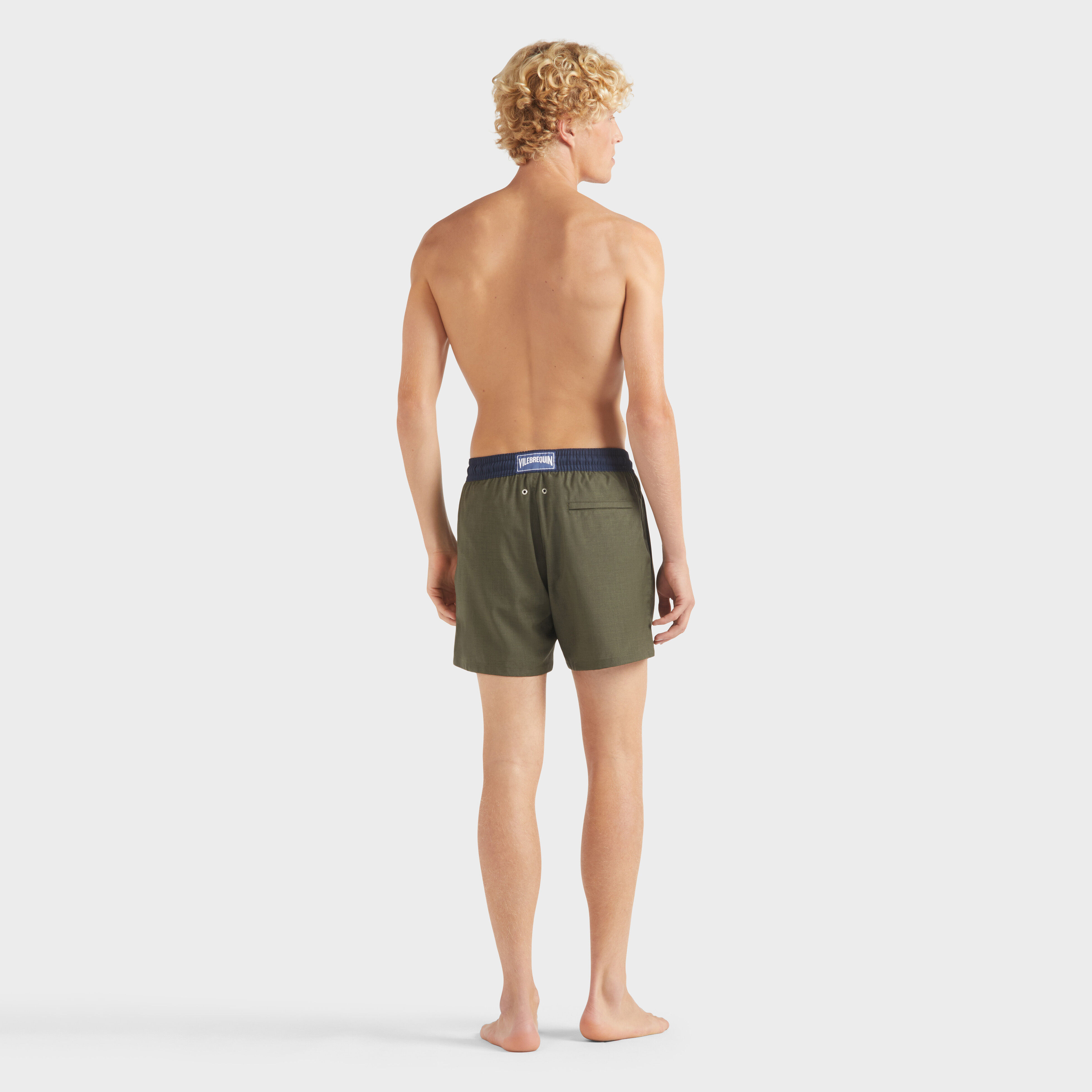Look Woolmark Kaki | Maillot de Bain Homme Vilebrequin