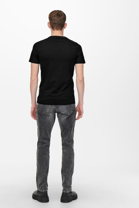 Only & Sons zwarte heren t-shirt