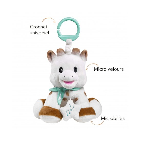 Peluche Sophie la girafe 20 cm avec boîte à musique   de               Sophie La Girafe®