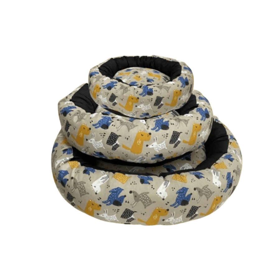 Lote com 3 camas para cachorro (P + M + G)