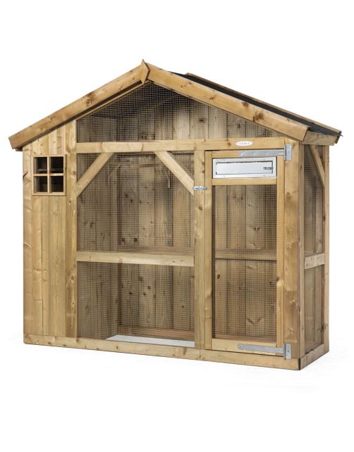 Voldux Volière S2 Links - Vogelverblijven - 215x70x185 cm Naturel