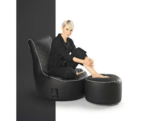 Kruk Sitting Point Dotcom Modo Tap ca. 60 liter zwart 50x30 cm