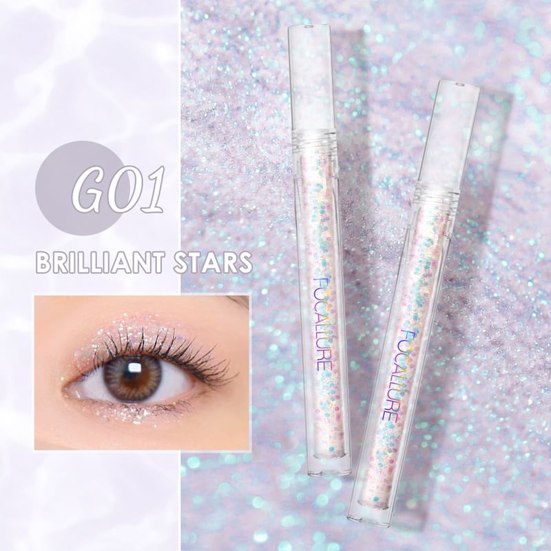 FOCALLURE - GLITTERING Vloeibare Oogschaduw - 7 Kleuren