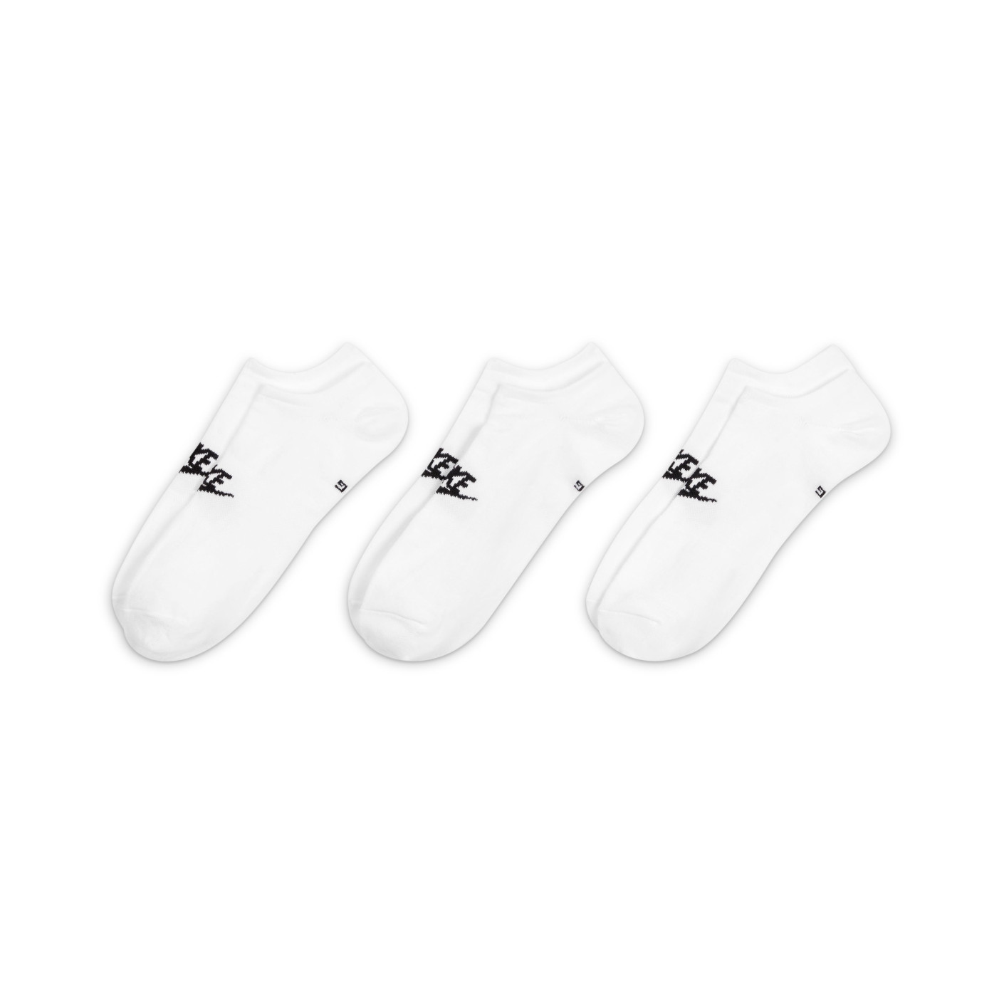Nike NSW Sneakersokken 3-Pack Wit Zwart