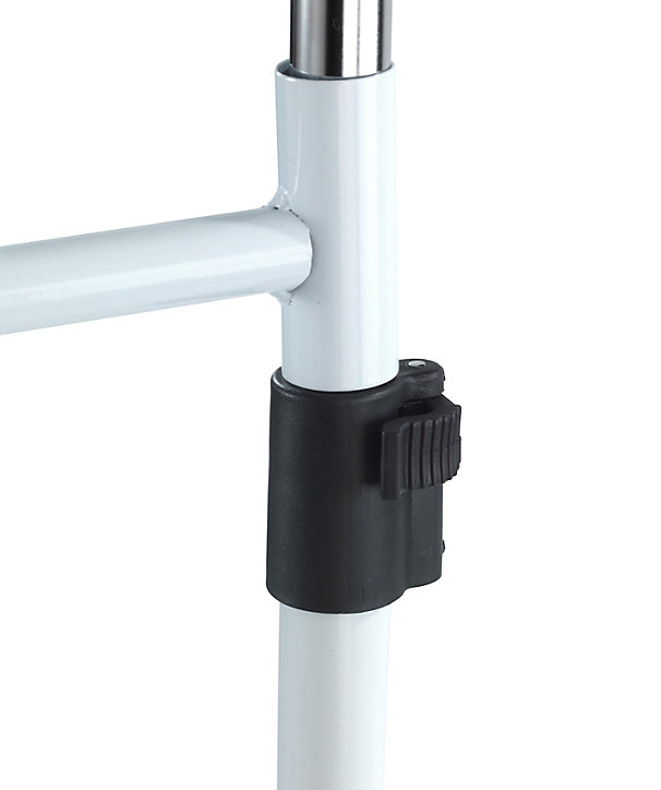 Porte-vêtement trio extensible H. 192 cm x L. 91 cm Wenko blanc