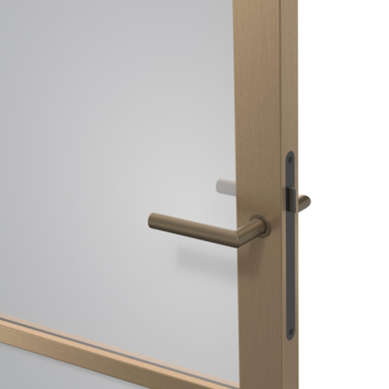 Arne & Bodil binnendeur ABE101 rook glas - metallic brons staallook afwerking