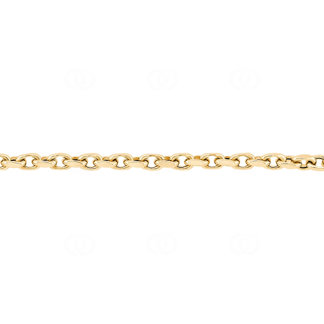 4.4mm Ankerarmband 750/18 K Gelbgold halbmassiv