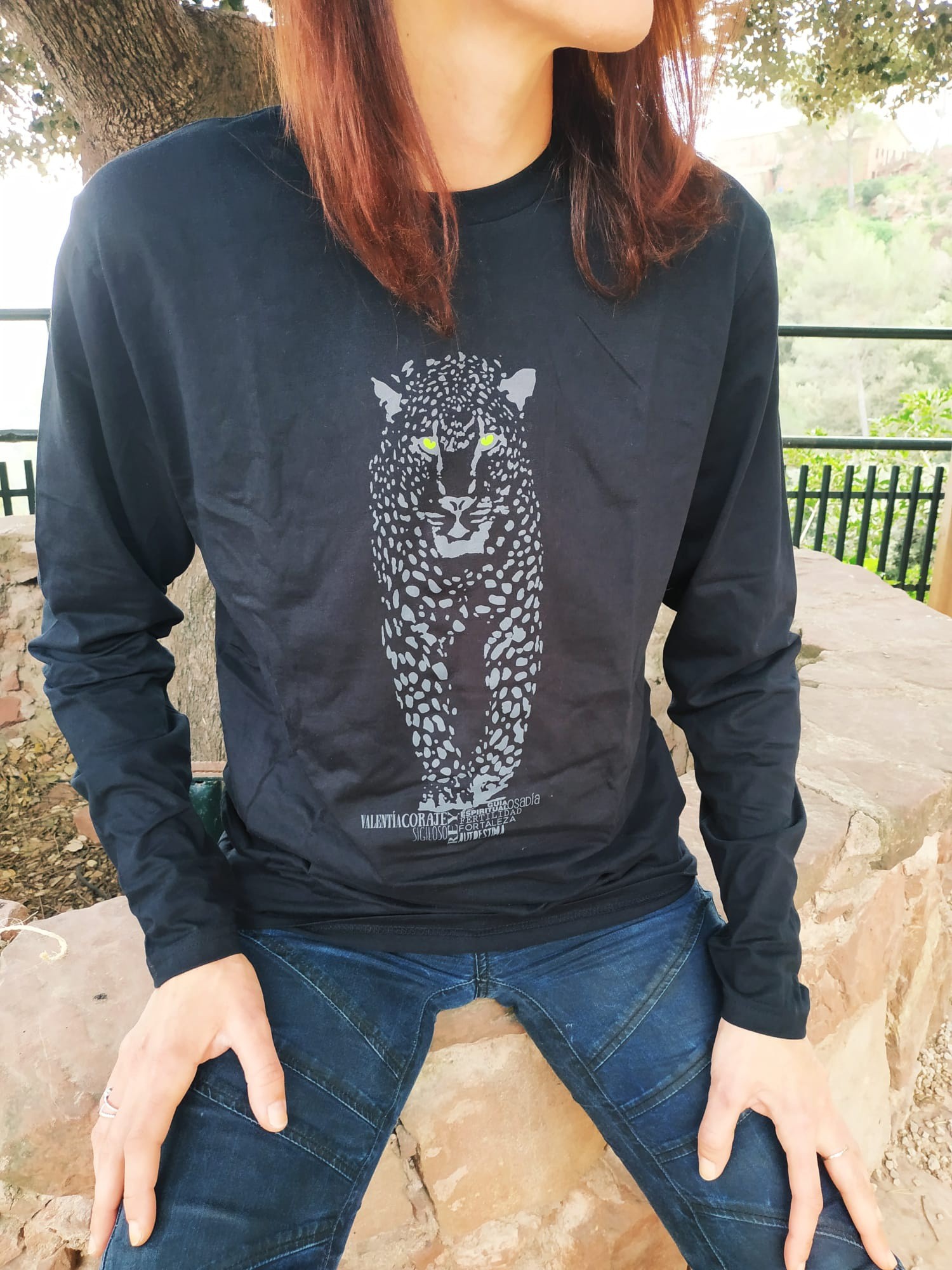Camiseta unissex Jaguar, preta