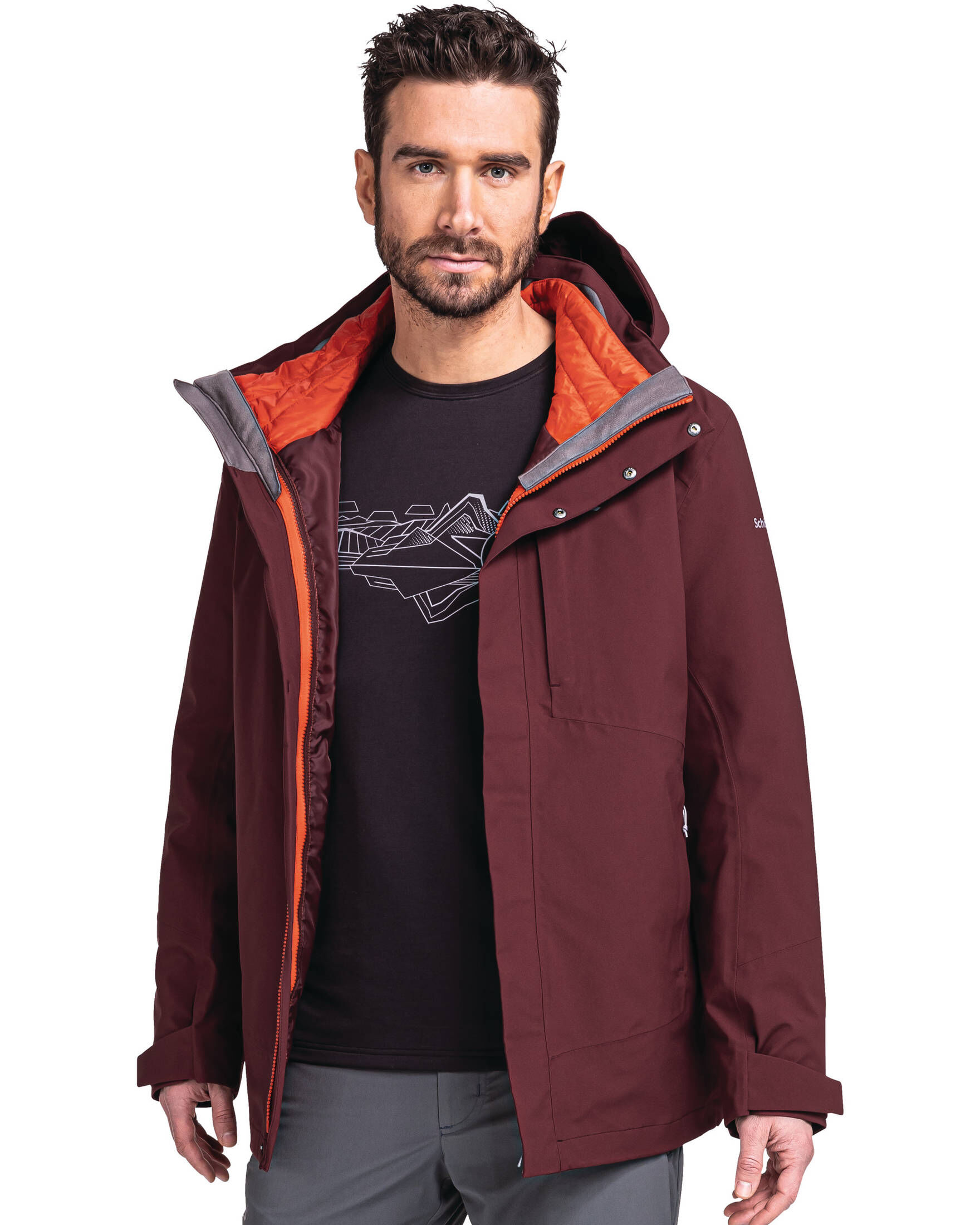 Schöffel| Herren Wanderjacke mit Thermo-Innenjacke 3 in 1 JACKET AUERSPITZ