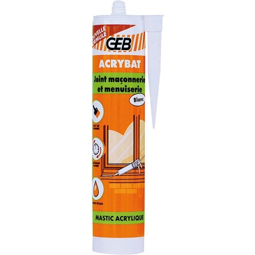 Mastic Acrybat BT - 310 mL - blanc