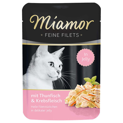 Miamor Feine Filets mit Thunfisch & Krebs 24x100g