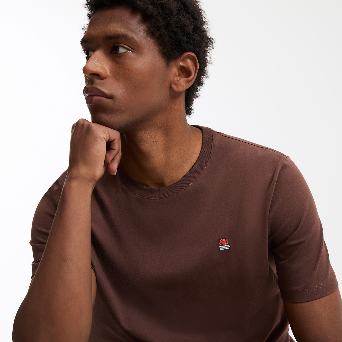 COLEÇÃO LA REDOUTE<br>Camiseta com gola redonda e mangas curtas