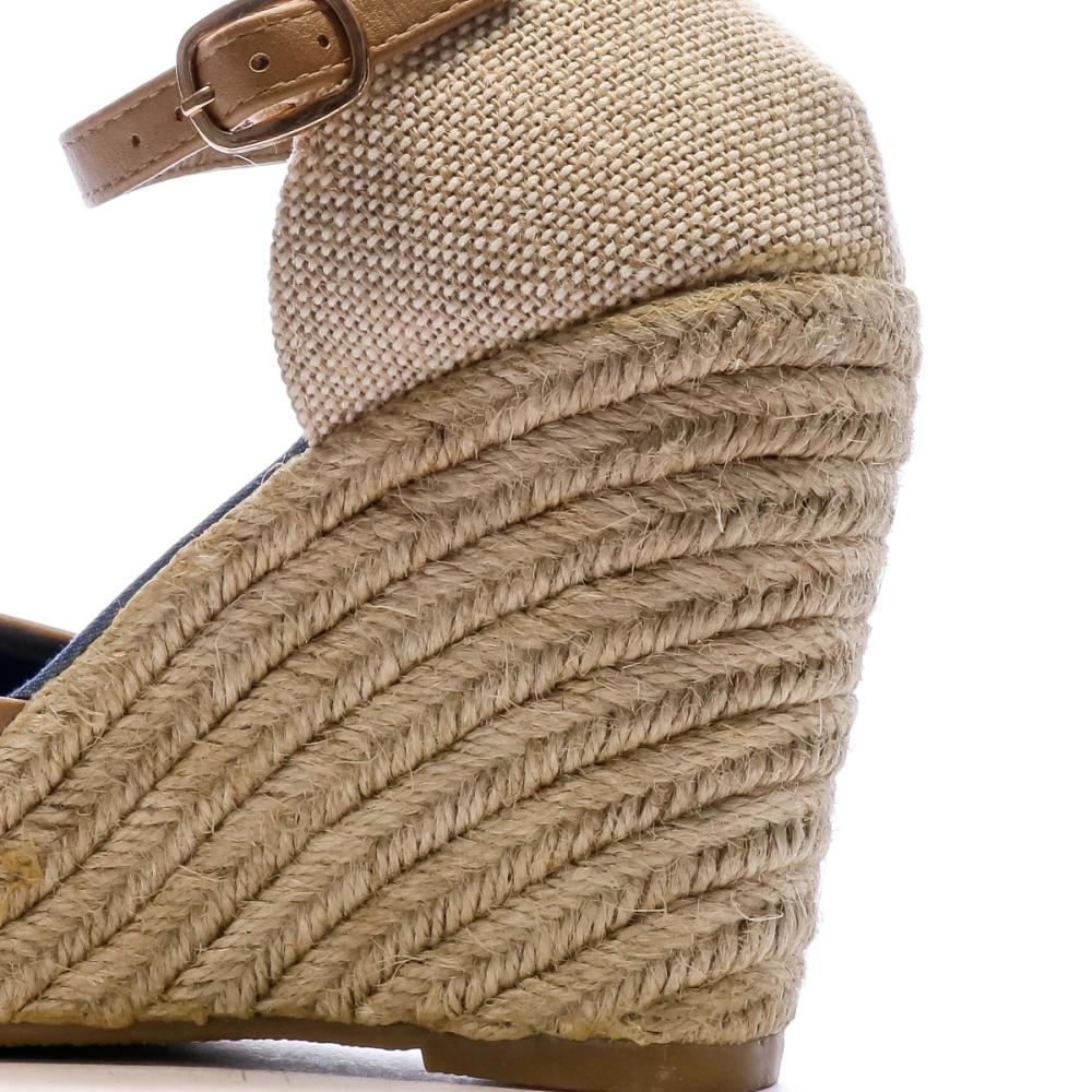 Beppi Sandales Compensées Marron/Fleurs Femme Beppi