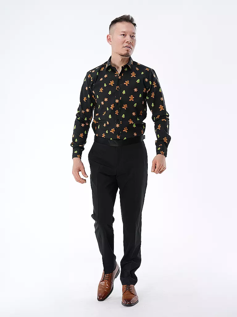 ONLY & SONS Hemd Slim Fit  ONSALF XMAS dunkelblau