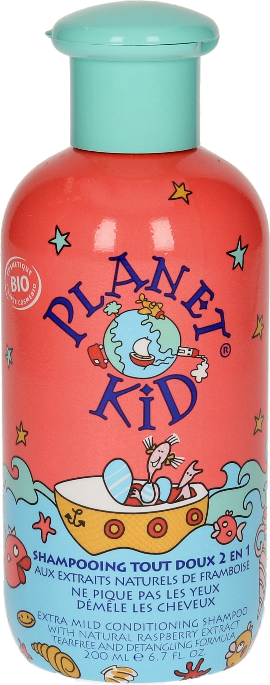 Planet Kid  2in1 Tangle Free Raspberry Shampoo, 200 ml