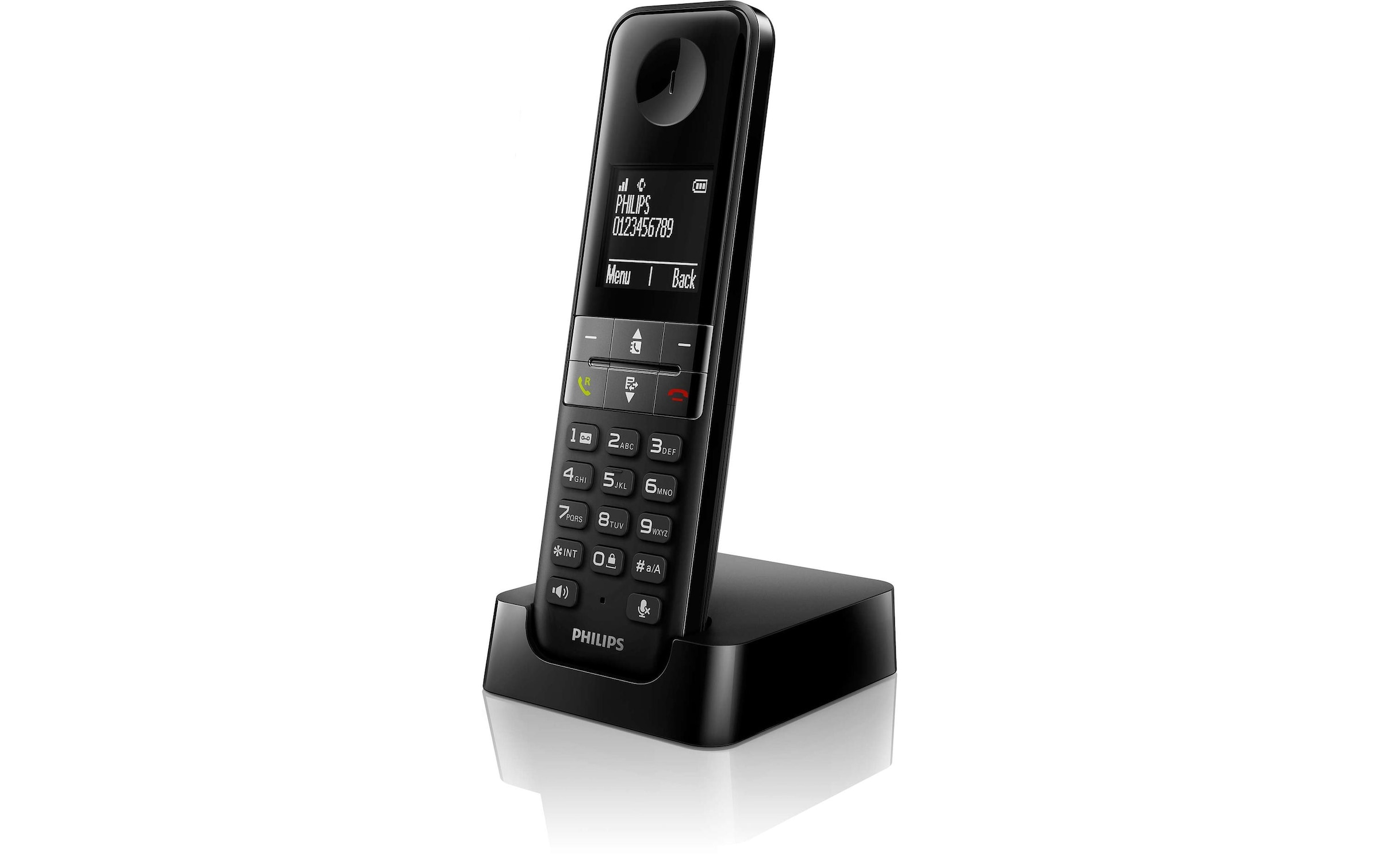 Philips Schnurloses DECT-Telefon »D4701B Schwarz« ( )