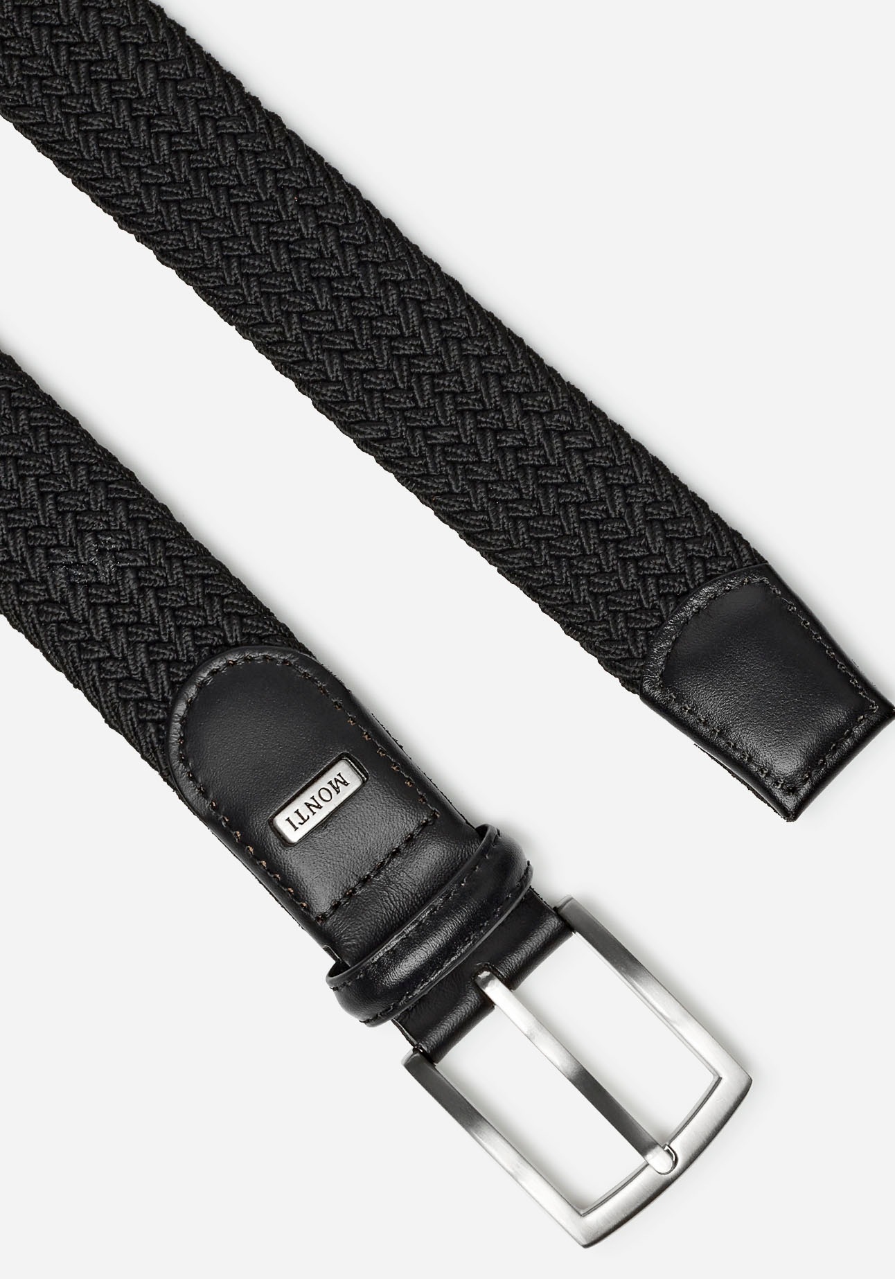 MONTI Flechtgürtel »HAMBURG« 3,5 cm breit, Elastischer Flechtgürtel, Casual-Business-Sportiv