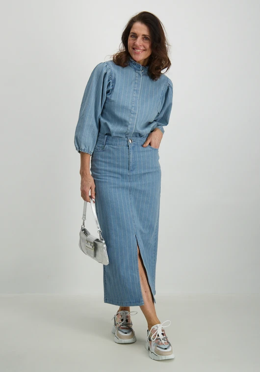 Tramontana Maxi skirt denim C05-15-201