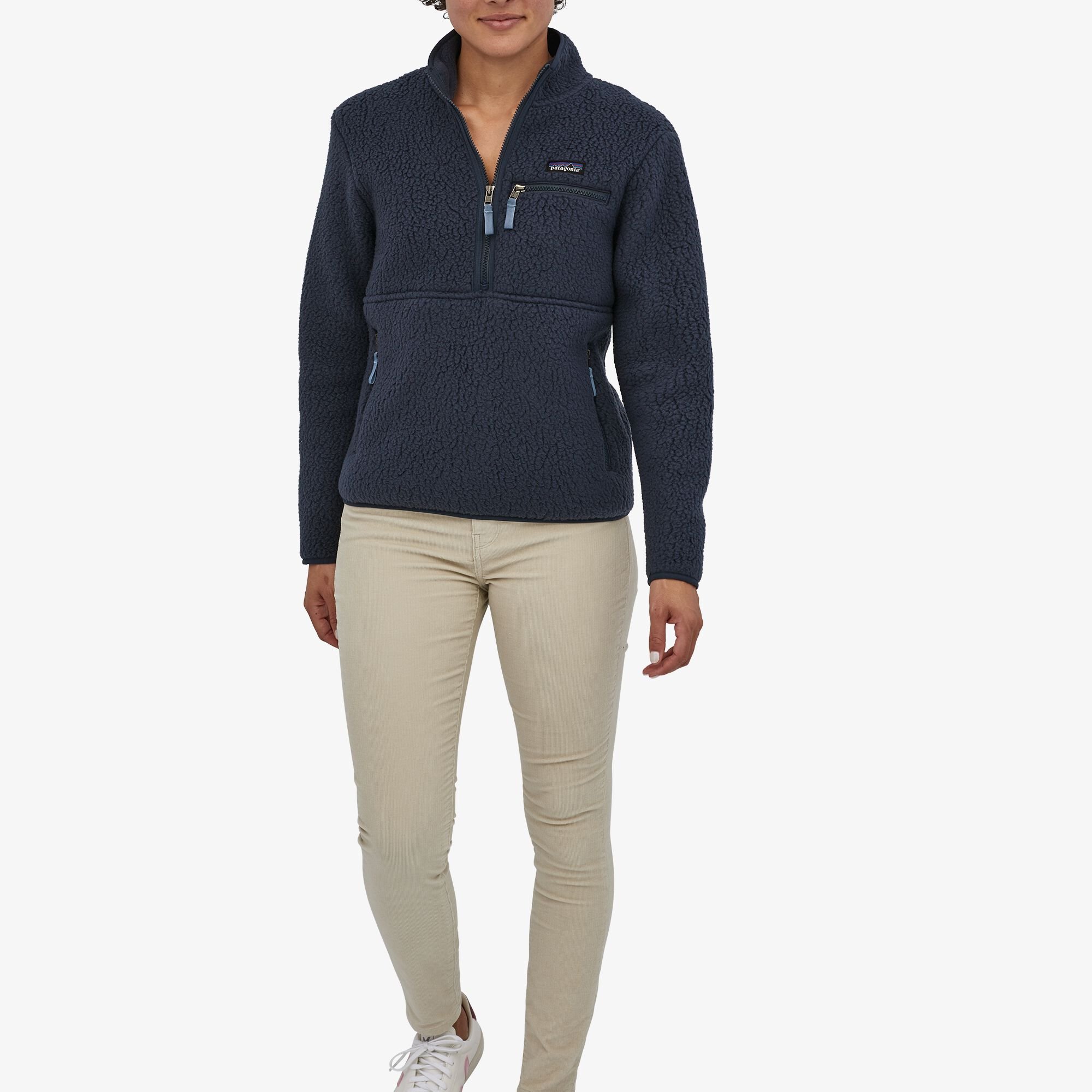 Patagonia Retro Pile Marsupial, W's<br>Deilig fleece med store lommer og 1/4 zip