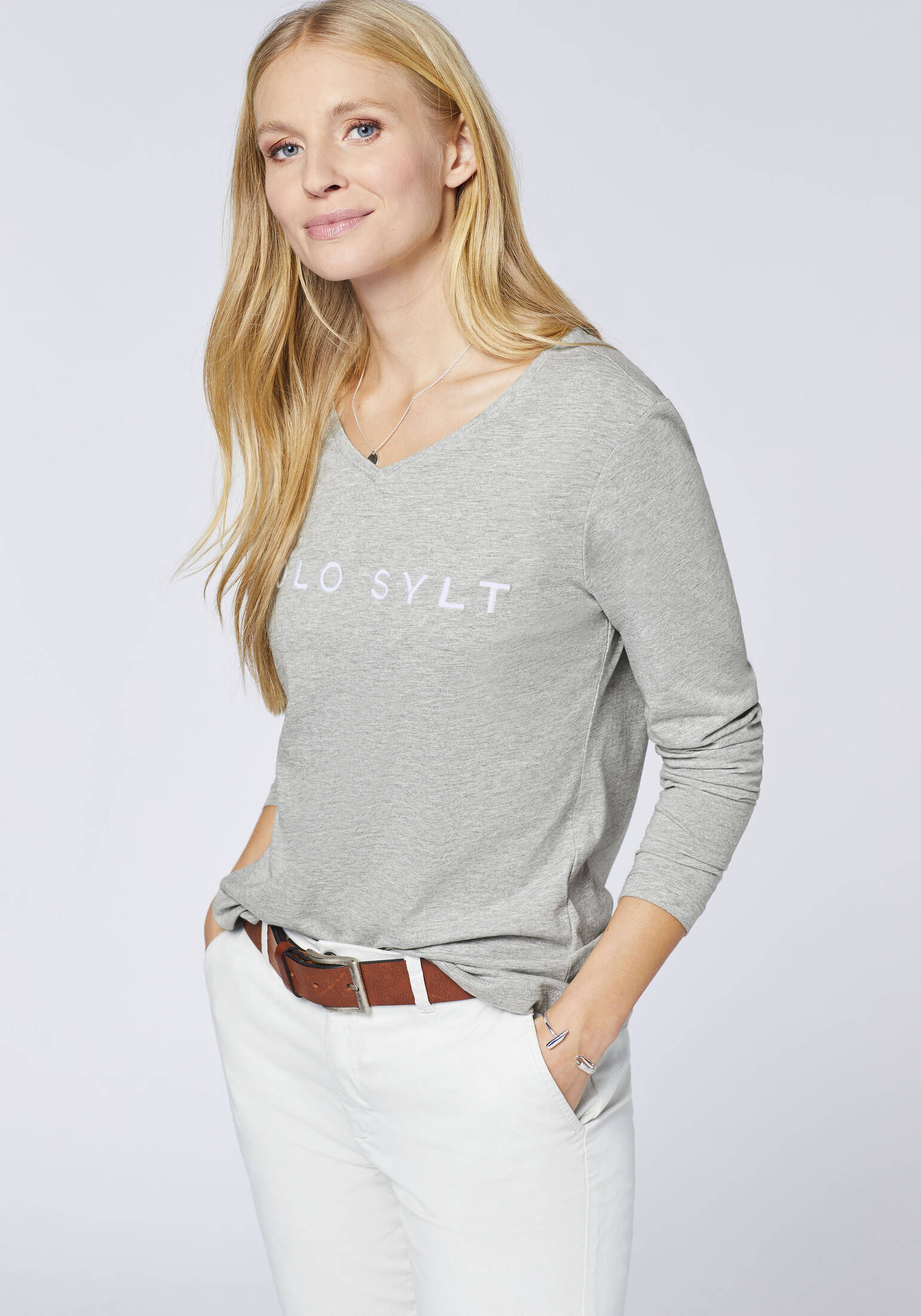 Polo Sylt| Damen T-Shirt im Label-Design