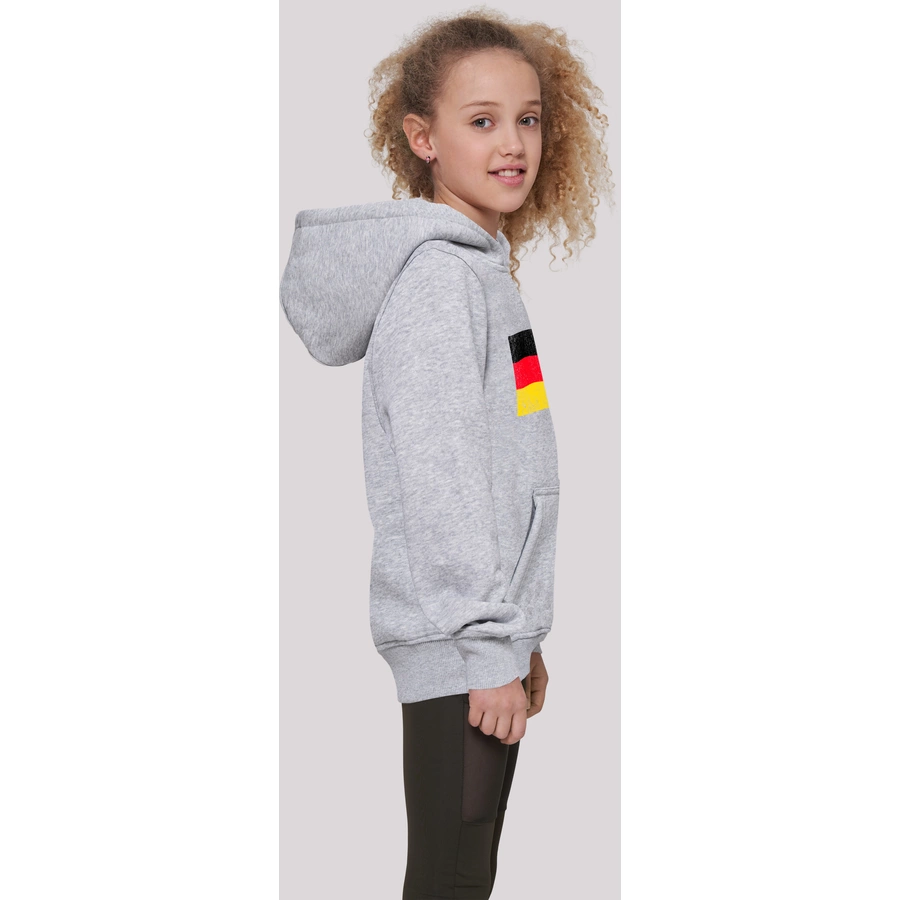 F4NT4STIC Hoodie Germany Deutschland Flagge distressed heather grey