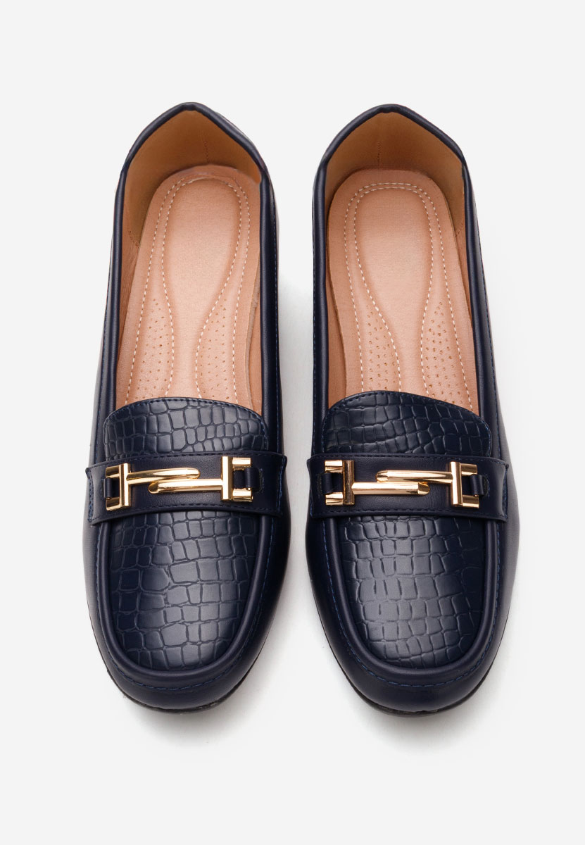 Mocassins femme bleus Mabelle