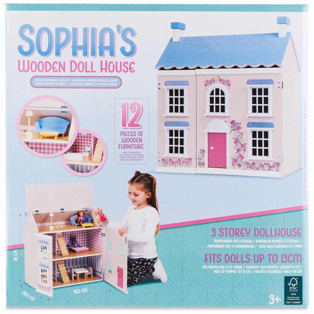 Sophias hölzernes Puppenhaus