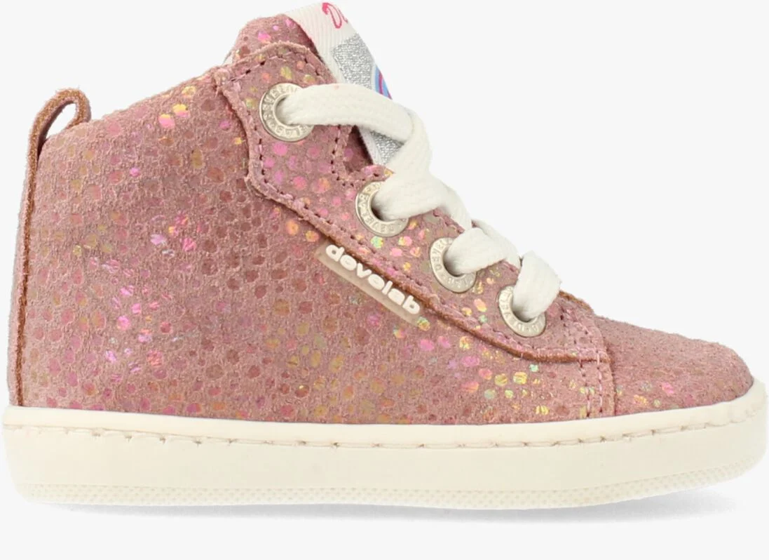 DEVELAB roze develab hoge sneaker 41492