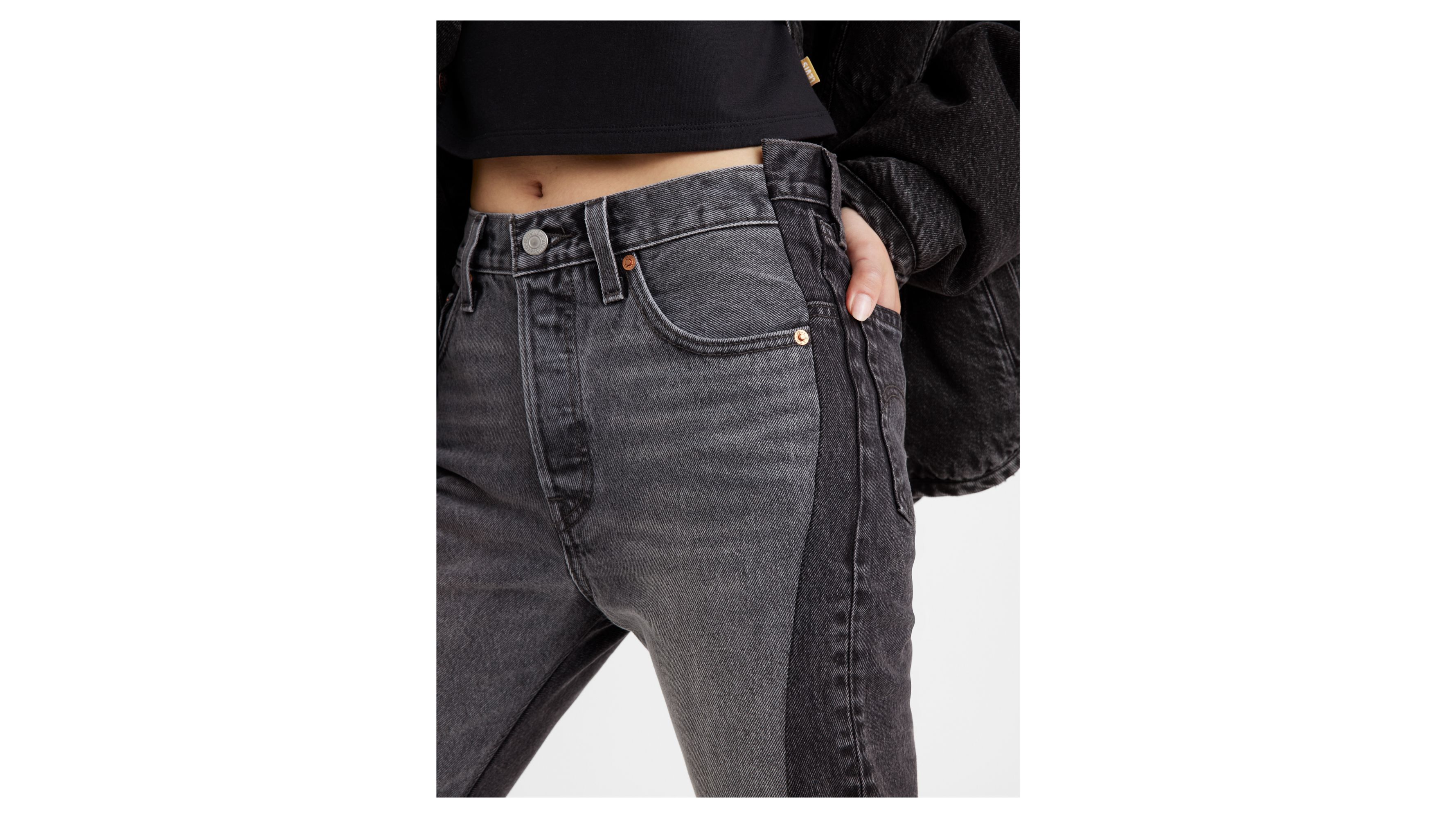 Jean 501® Spliced - Black Destructed - Noir