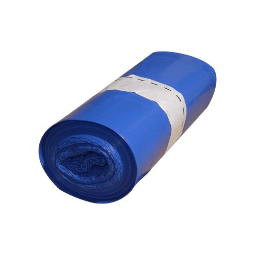 Sac plastique PE BD 100L bleu 30µm NF Jet'Sac