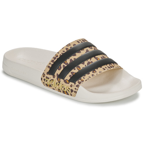 adidas Performance - ADILETTE SHOWER - Blanc / Léopard