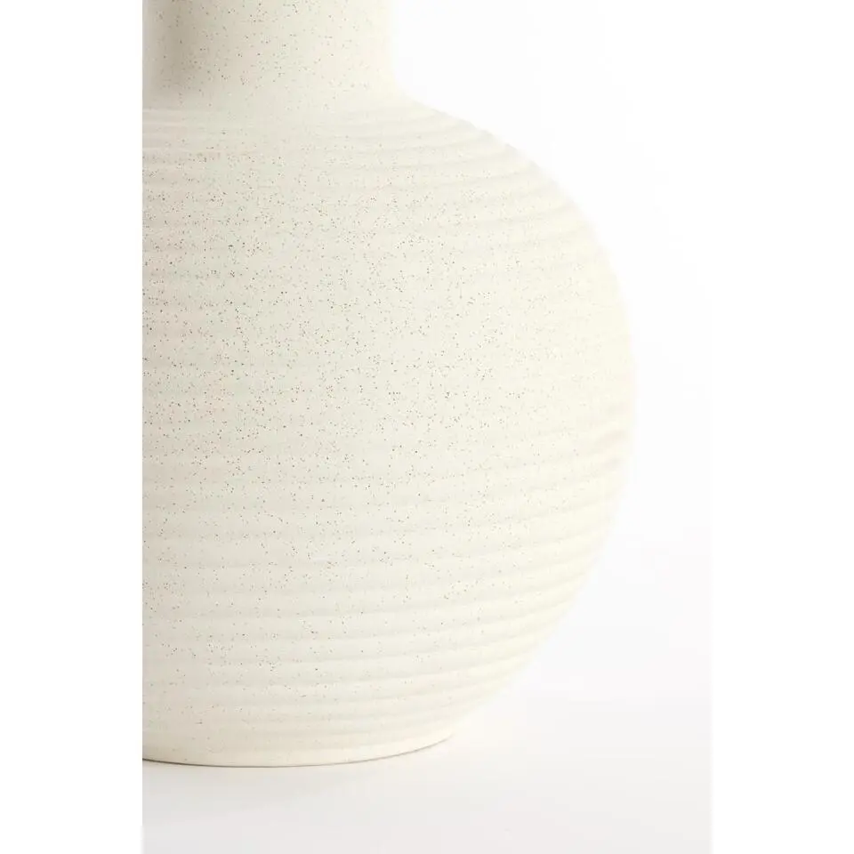 Light & Living - Ulloa vaas deco Ø34x52 cm - keramiek mat crème