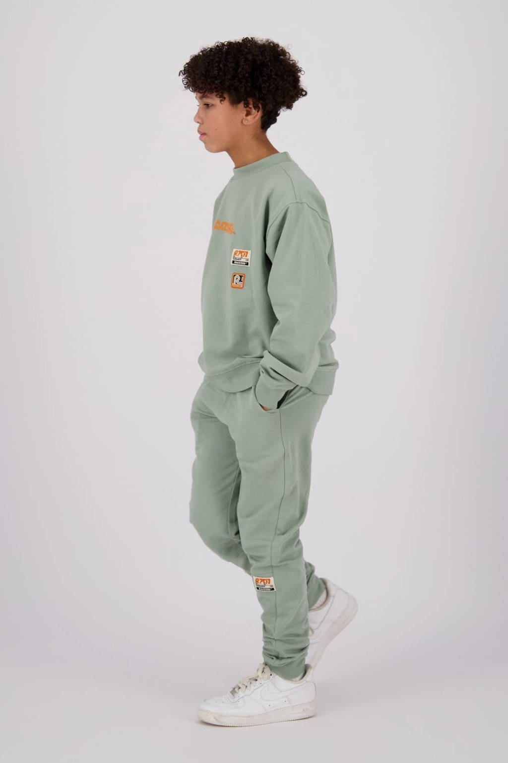 Raizzed tapered fit joggingbroek Tezu met logo zachtgroen