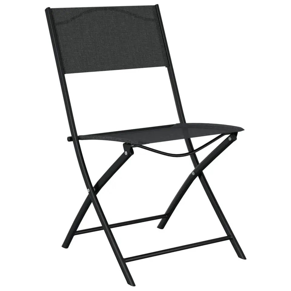 vidaXL - Bistroset - Zwart - Staal - 3 stuks