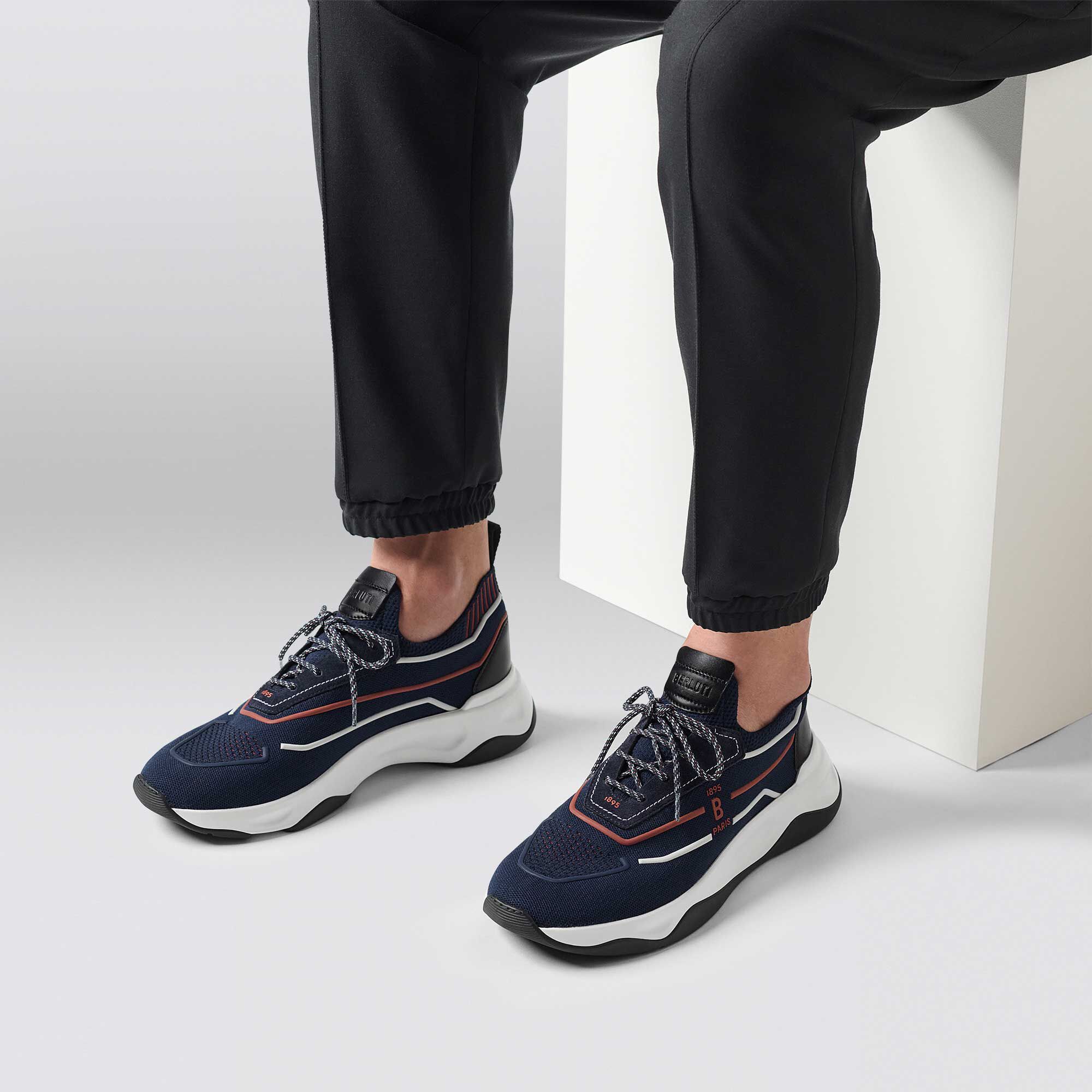 Sneaker Shadow En Maille Et Cuir