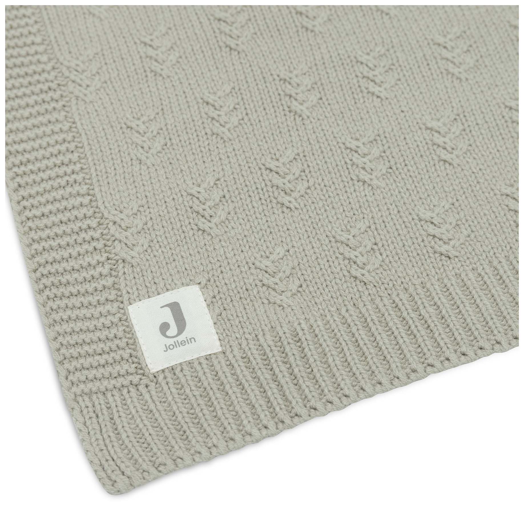 Jollein wiegdeken grain knit groen