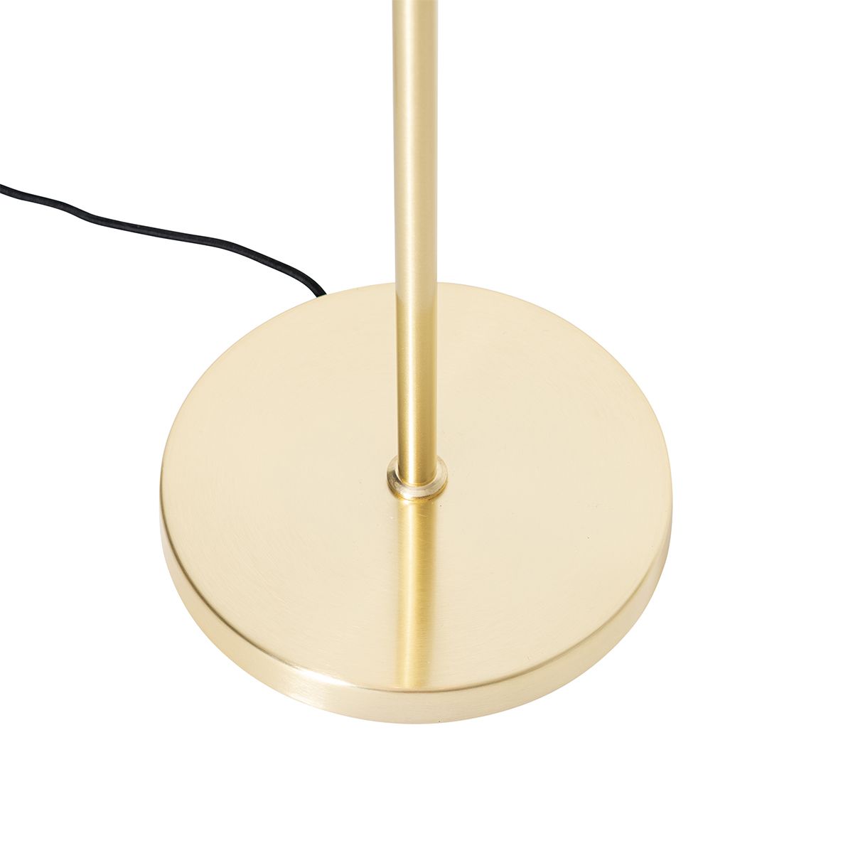 Klassieke vloerlamp goud met glas 5-lichts - Elien