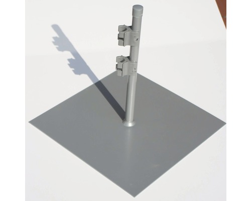 Bodemplaat voor roomdivider, antraciet, 35x35 cm