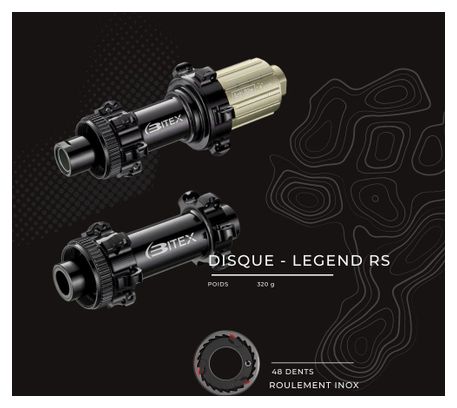 Paire de Roues Legend Wheels 35P PRO4 - 12X100 - 12X142mm - Legend RS - Disc Centerlock - Sram XDR