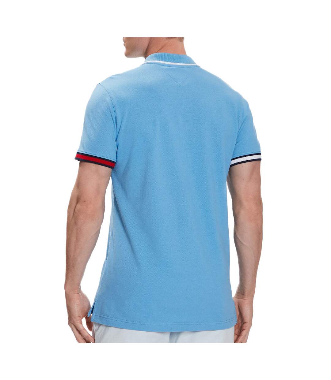 Polo Bleu Homme Tommy Hilfiger  Flag Cuffs