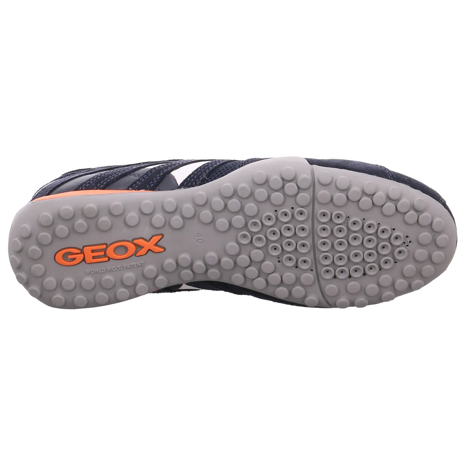 GEOX Halbschuh Blau Leder