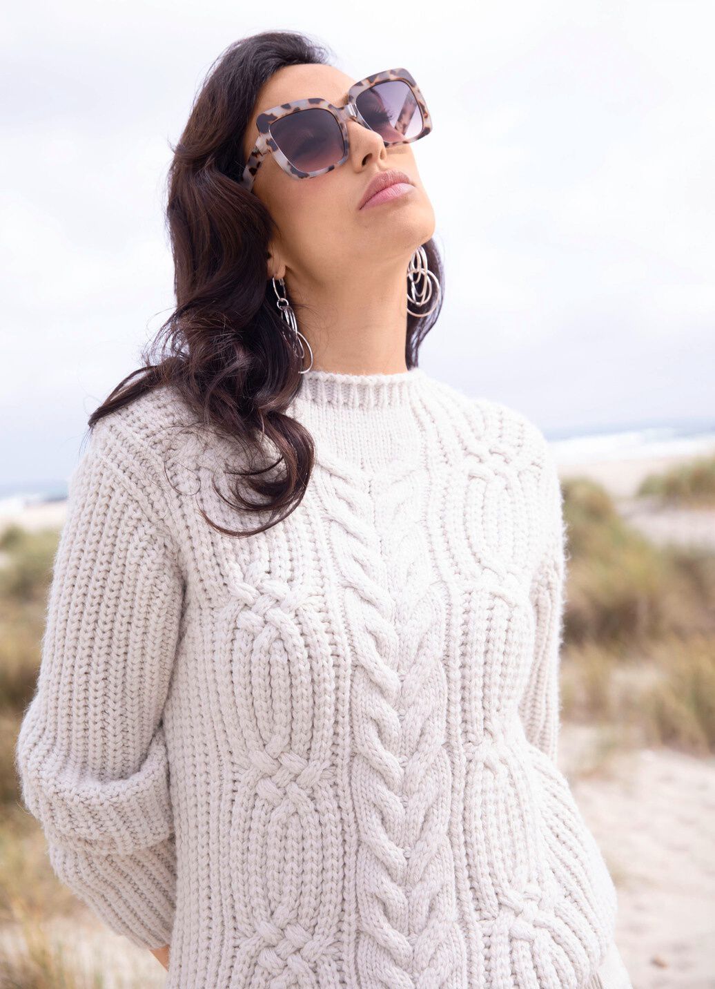 Pullover in flauschig weichem Grobstrick