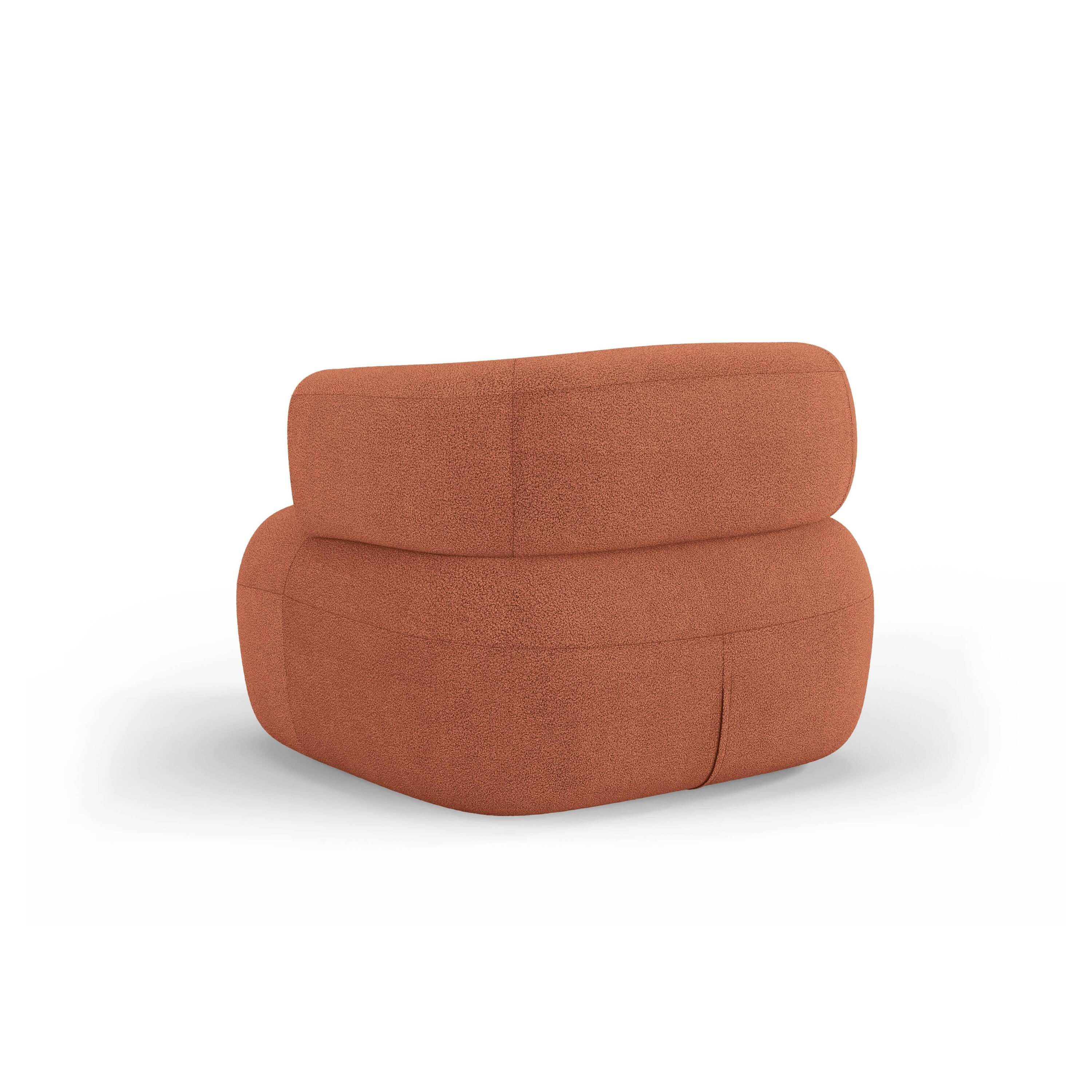 Micadoni Home Jenny Fauteuil Bouclé - Steenrood