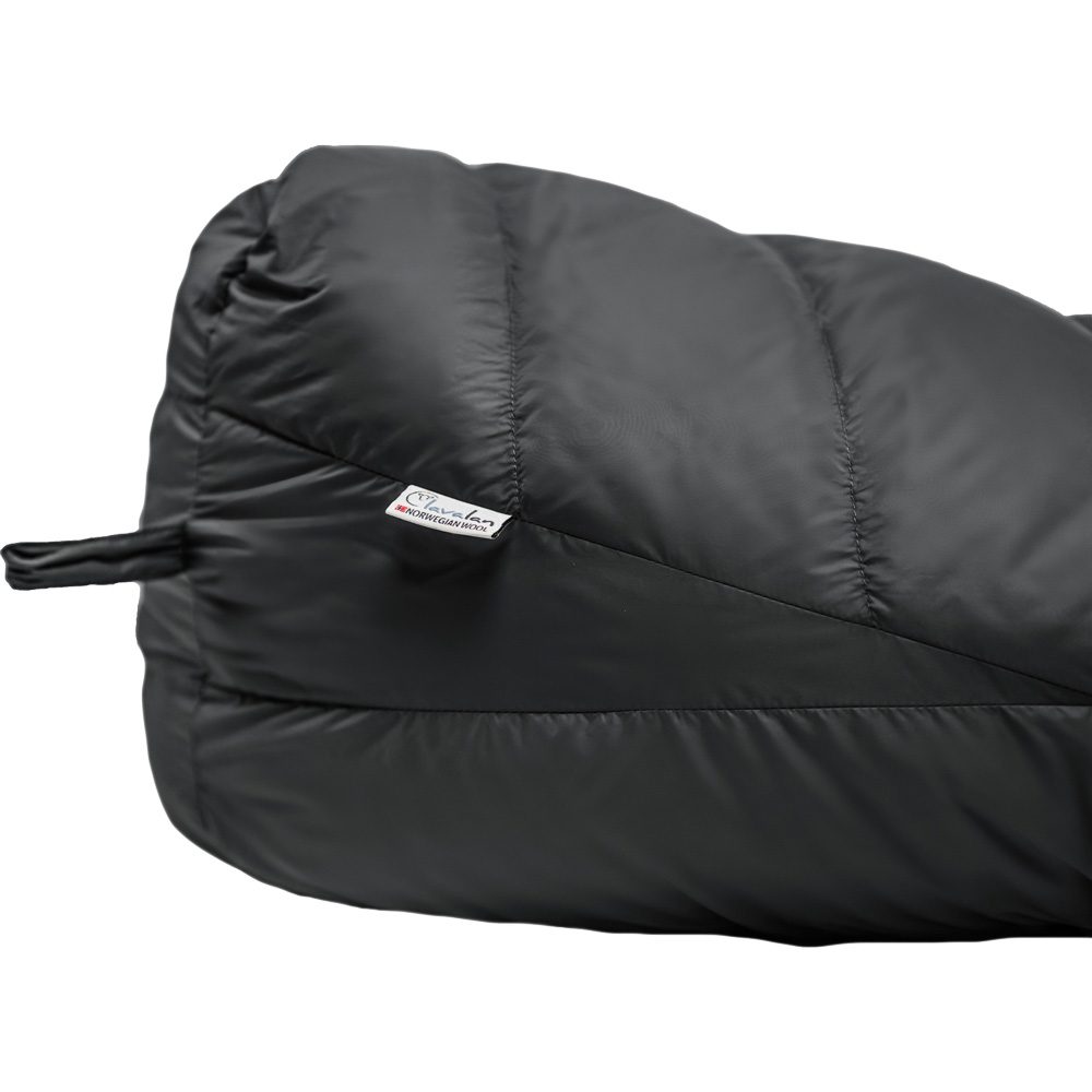 Grüezi Bag Biopod Down Hybrid Ice Extreme 200 Wide Schlafsack deep asphalt