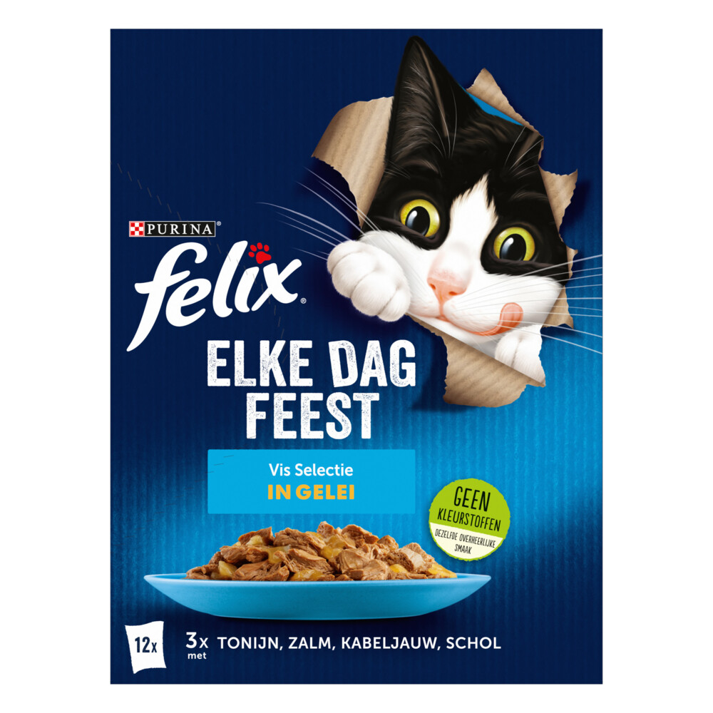 Felix Elke Dag Feest Vis Selectie in Gelei12 x 85 gr