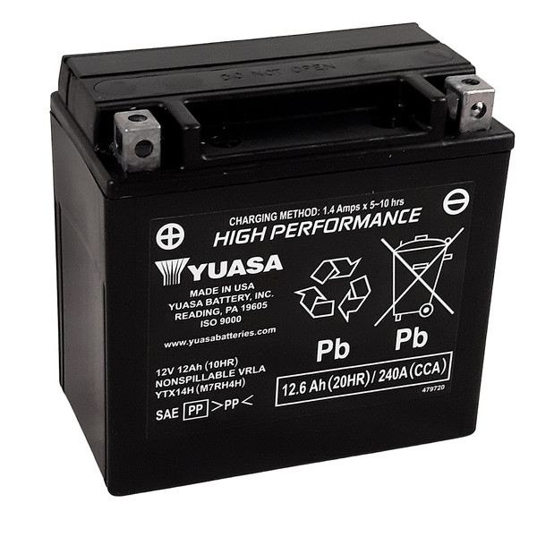 Yuasa - Batterie YTX14H-BS SLA AGM