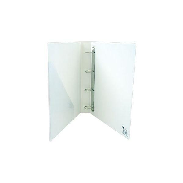 Roma Pasta de Arquivo A4 Plástico Canguru 4 Argolas Lombada 45mm Branco - ROMA30